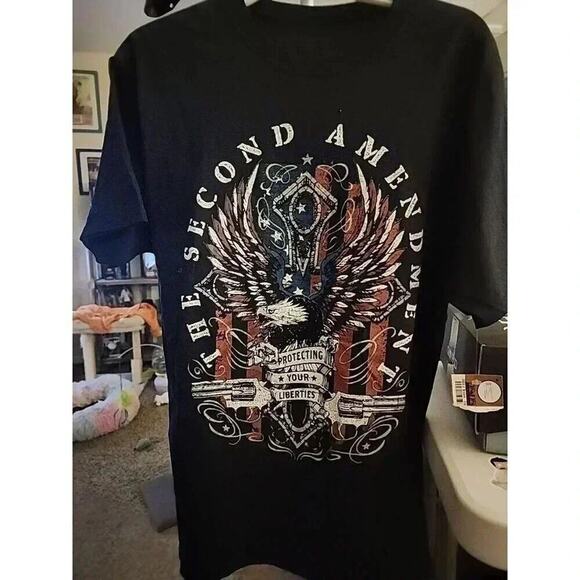 2nd Second Amendment Patriot Liberty USA Medium Excellent A101 Eagle Flag - Picture 2 of 5